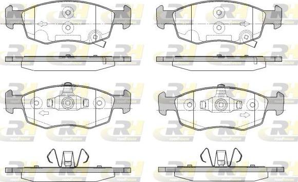 Roadhouse 2172.34 - Kit de plaquettes de frein, frein à disque cwaw.fr