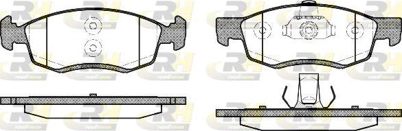 Roadhouse 2172.32 - Kit de plaquettes de frein, frein à disque cwaw.fr