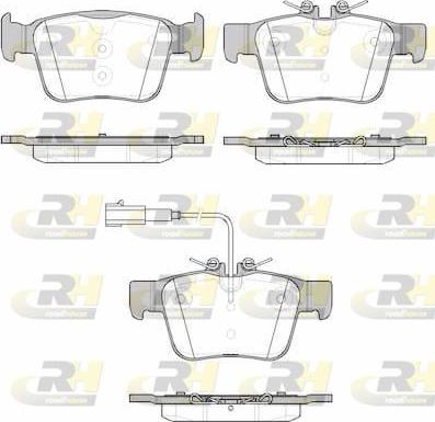 Roadhouse 21722.01 - Kit de plaquettes de frein, frein à disque cwaw.fr