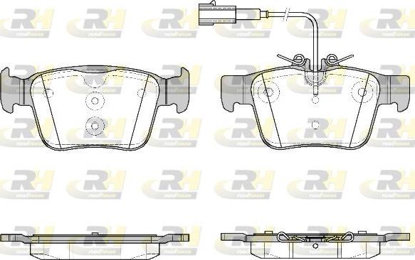 Roadhouse 21722.02 - Kit de plaquettes de frein, frein à disque cwaw.fr