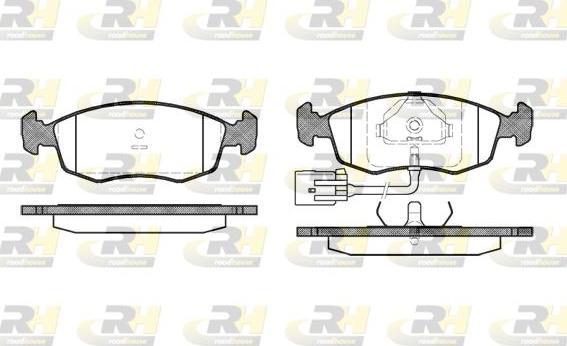 Roadhouse 2172.22 - Kit de plaquettes de frein, frein à disque cwaw.fr