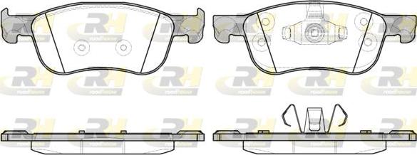 Roadhouse 21776.00 - Kit de plaquettes de frein, frein à disque cwaw.fr