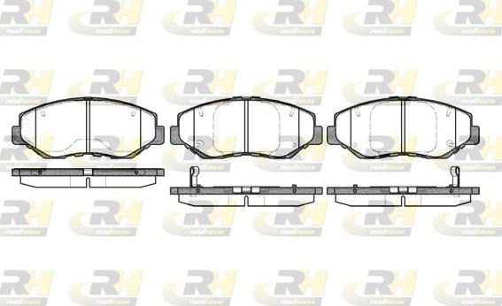 Roadhouse 2899.00 - Kit de plaquettes de frein, frein à disque cwaw.fr