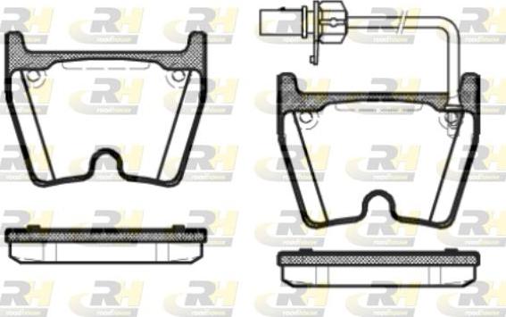 Roadhouse 2896.01 - Kit de plaquettes de frein, frein à disque cwaw.fr