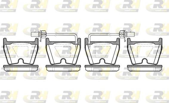 Roadhouse 2896.02 - Kit de plaquettes de frein, frein à disque cwaw.fr