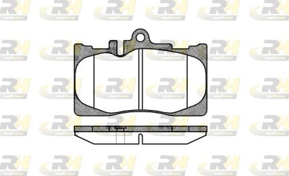 Roadhouse 2890.00 - Kit de plaquettes de frein, frein à disque cwaw.fr