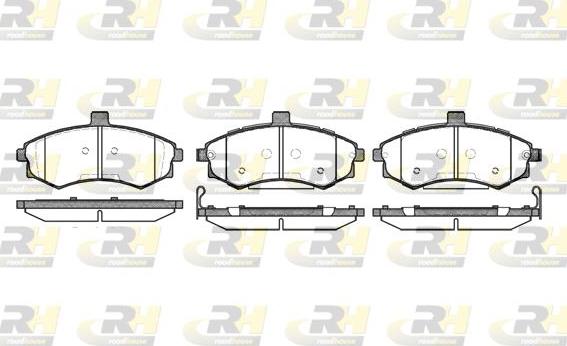 Roadhouse 2893.02 - Kit de plaquettes de frein, frein à disque cwaw.fr