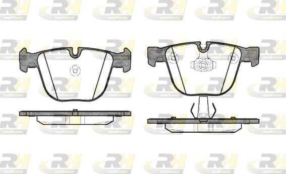 Roadhouse 2892.00 - Kit de plaquettes de frein, frein à disque cwaw.fr