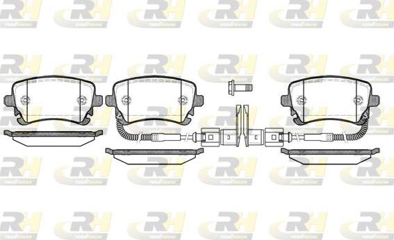 Roadhouse 2897.02 - Kit de plaquettes de frein, frein à disque cwaw.fr