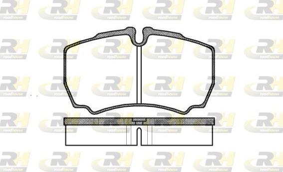 Roadhouse 2849.00 - Kit de plaquettes de frein, frein à disque cwaw.fr