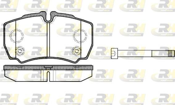 Roadhouse 2849.10 - Kit de plaquettes de frein, frein à disque cwaw.fr