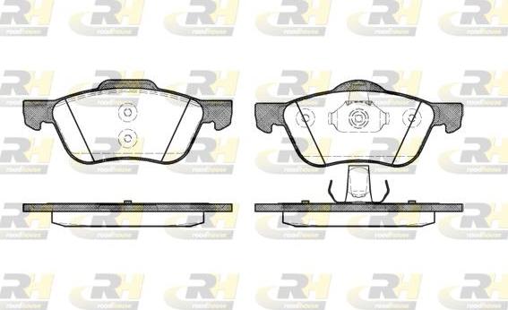 Roadhouse 2844.00 - Kit de plaquettes de frein, frein à disque cwaw.fr