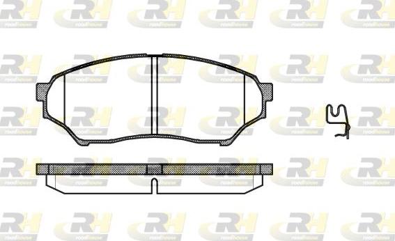 Roadhouse 2845.01 - Kit de plaquettes de frein, frein à disque cwaw.fr