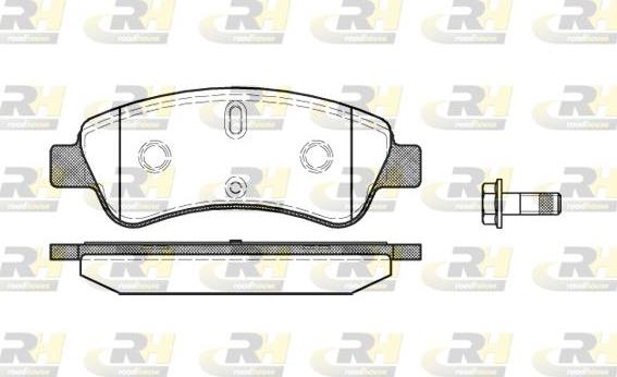 Roadhouse 2840.10 - Kit de plaquettes de frein, frein à disque cwaw.fr