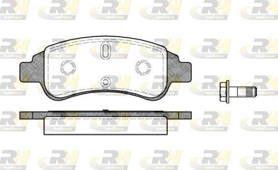 Roadhouse 2840.30 - Kit de plaquettes de frein, frein à disque cwaw.fr