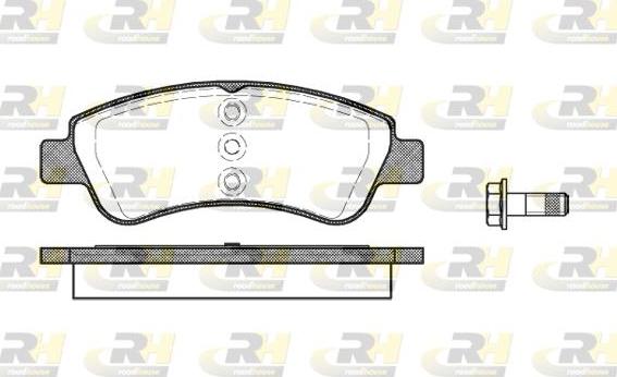 Roadhouse 2840.20 - Kit de plaquettes de frein, frein à disque cwaw.fr