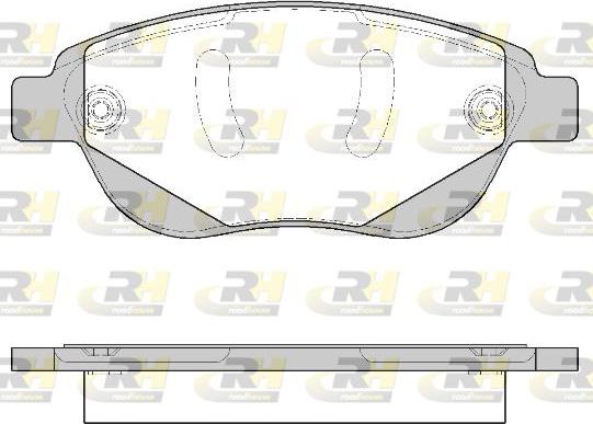 Roadhouse 2841.40 - Kit de plaquettes de frein, frein à disque cwaw.fr