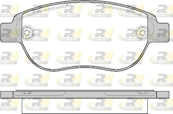 Roadhouse 2841.00 - Kit de plaquettes de frein, frein à disque cwaw.fr