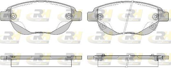 Roadhouse 2841.02 - Kit de plaquettes de frein, frein à disque cwaw.fr