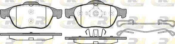 Roadhouse 2843.10 - Kit de plaquettes de frein, frein à disque cwaw.fr