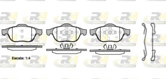 Roadhouse 2843.20 - Kit de plaquettes de frein, frein à disque cwaw.fr