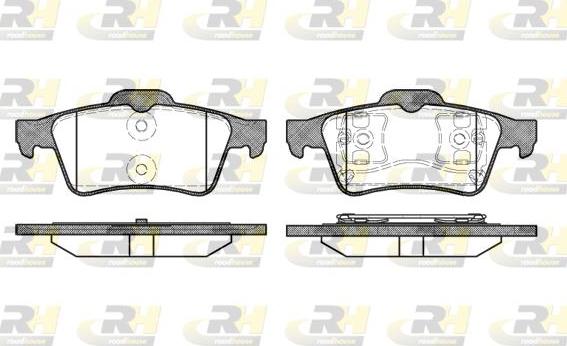 Roadhouse 2842.00 - Kit de plaquettes de frein, frein à disque cwaw.fr