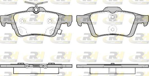 Roadhouse 2842.11 - Kit de plaquettes de frein, frein à disque cwaw.fr