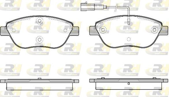 Roadhouse 2859.45 - Kit de plaquettes de frein, frein à disque cwaw.fr