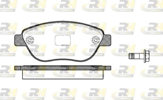 Roadhouse 2859.10 - Kit de plaquettes de frein, frein à disque cwaw.fr