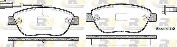 Roadhouse 2859.11 - Kit de plaquettes de frein, frein à disque cwaw.fr