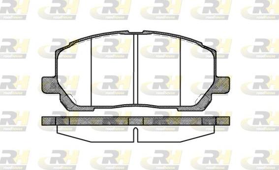 Roadhouse 2855.00 - Kit de plaquettes de frein, frein à disque cwaw.fr