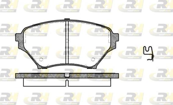 Roadhouse 2850.02 - Kit de plaquettes de frein, frein à disque cwaw.fr