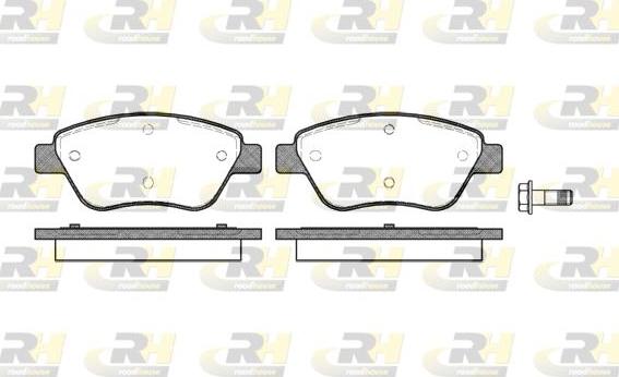 Roadhouse 2858.10 - Kit de plaquettes de frein, frein à disque cwaw.fr