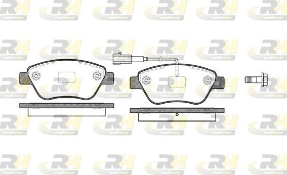 Roadhouse 2858.11 - Kit de plaquettes de frein, frein à disque cwaw.fr