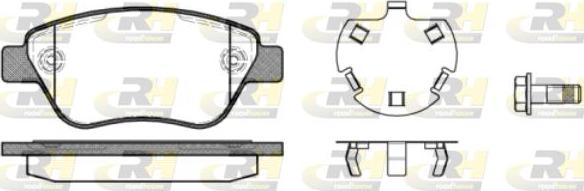 Roadhouse 2858.30 - Kit de plaquettes de frein, frein à disque cwaw.fr