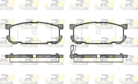 Roadhouse 2853.02 - Kit de plaquettes de frein, frein à disque cwaw.fr