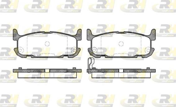 Roadhouse 2853.12 - Kit de plaquettes de frein, frein à disque cwaw.fr