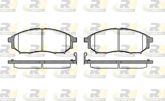 Roadhouse 2852.14 - Kit de plaquettes de frein, frein à disque cwaw.fr