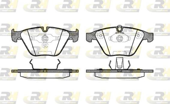 Roadhouse 2857.00 - Kit de plaquettes de frein, frein à disque cwaw.fr