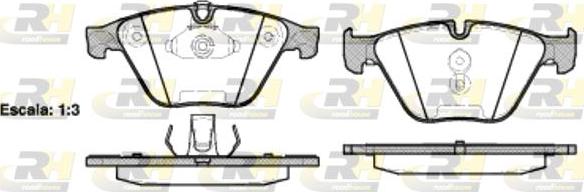 Roadhouse 2857.20 - Kit de plaquettes de frein, frein à disque cwaw.fr