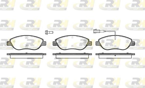 Roadhouse 2860.01 - Kit de plaquettes de frein, frein à disque cwaw.fr