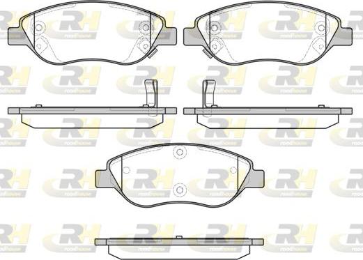 Roadhouse 2860.12 - Kit de plaquettes de frein, frein à disque cwaw.fr