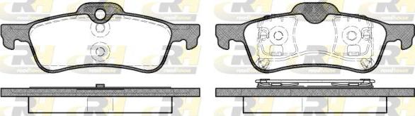 Roadhouse 2862.00 - Kit de plaquettes de frein, frein à disque cwaw.fr