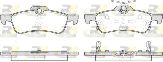 Roadhouse 2862.12 - Kit de plaquettes de frein, frein à disque cwaw.fr