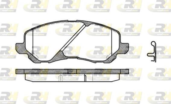 Roadhouse 2804.02 - Kit de plaquettes de frein, frein à disque cwaw.fr