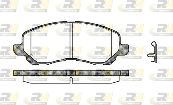 Roadhouse 2804.12 - Kit de plaquettes de frein, frein à disque cwaw.fr