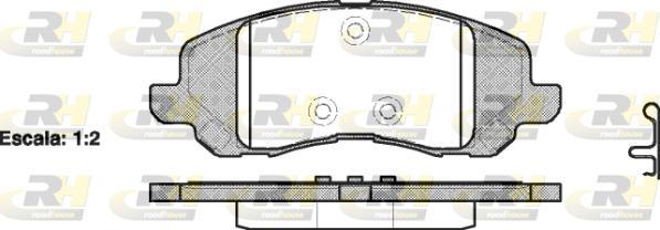 Roadhouse 2804.20 - Kit de plaquettes de frein, frein à disque cwaw.fr