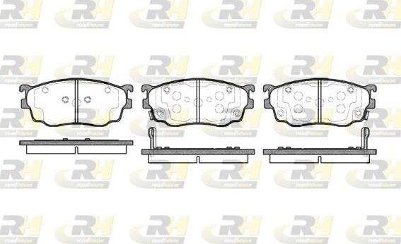 Roadhouse 2800.02 - Kit de plaquettes de frein, frein à disque cwaw.fr