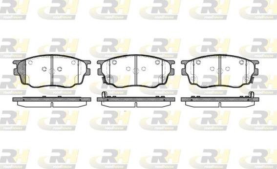 Roadhouse 2800.22 - Kit de plaquettes de frein, frein à disque cwaw.fr