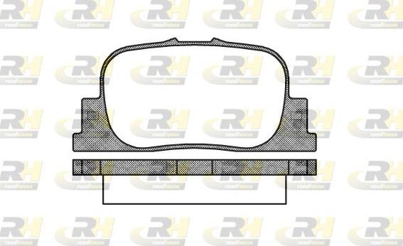 Roadhouse 2801.00 - Kit de plaquettes de frein, frein à disque cwaw.fr